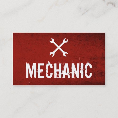 Professional Mechanic Automotive Business cards