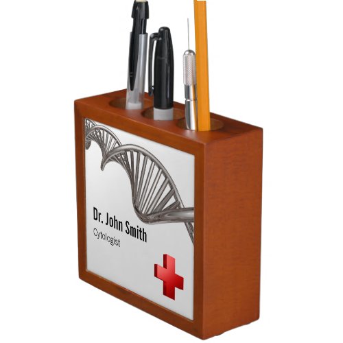 Professional Medical 3D Symbol Cross DNA PencilPen Holder