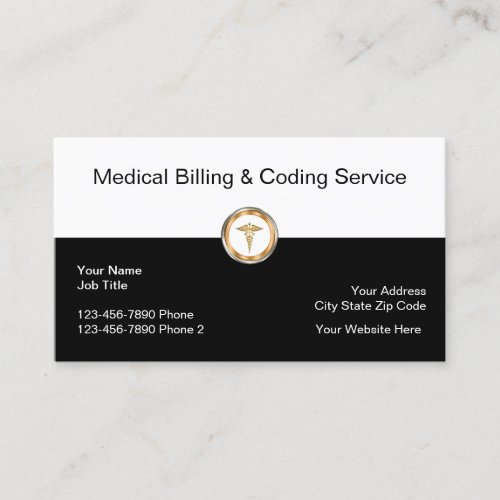 Professional Medical Billing Business Cards