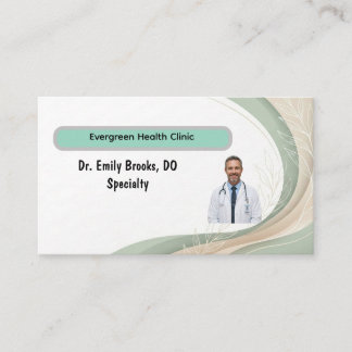 Professional Medical Card with QR Code