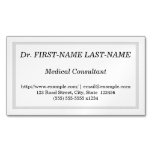[ Thumbnail: Professional Medical Consultant Business Card ]