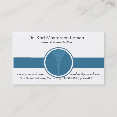 Medical Office  Appointment Business Card