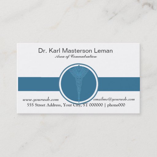 Customizable Medical Office  Appointment Business Card