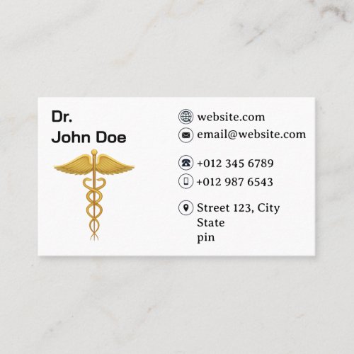  Professional Medical Doctor Business Card