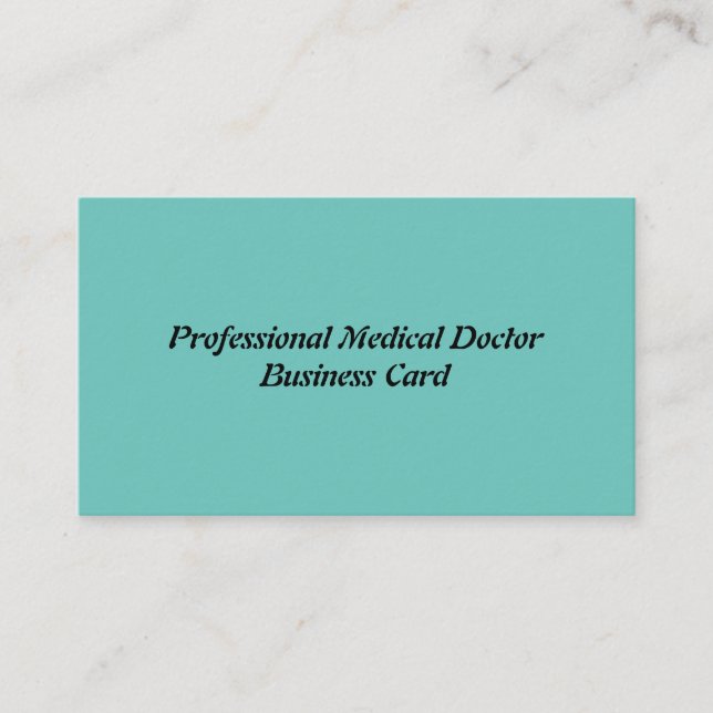 Professional Medical Doctor Business Card (Front)