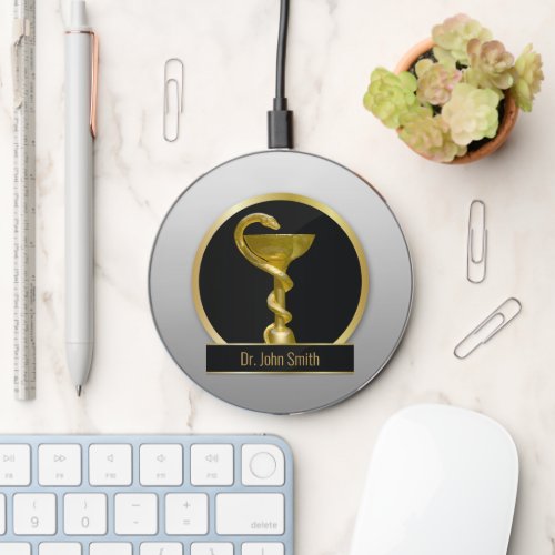 Professional Medical Gold Hygieia Bowl Wireless Charger