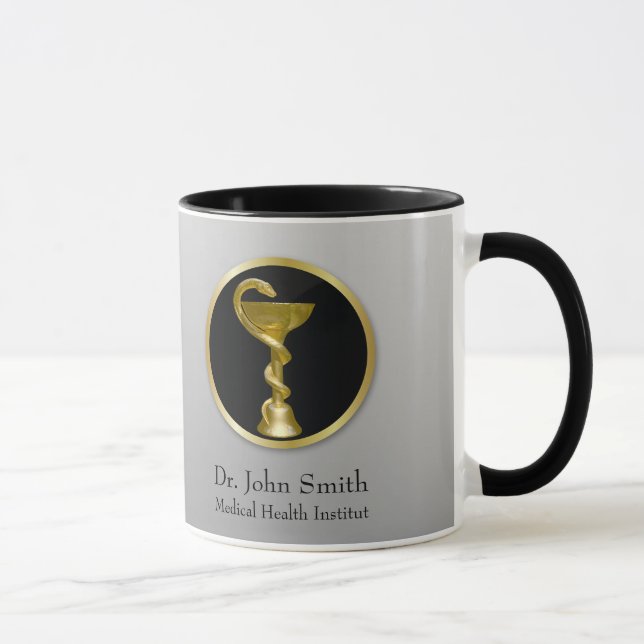 Professional Medical Hygieia Bowl Gold Mug (Right)