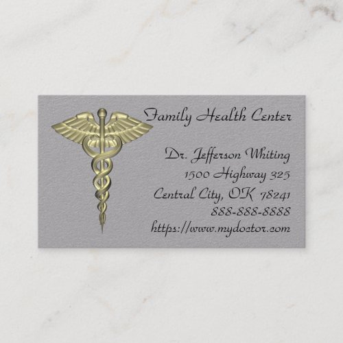 Professional Medical Insignia Doctor Appointments Business Card