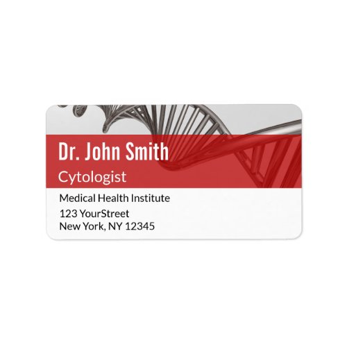 Professional Medical Science DNA Address Label