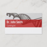 Professional Medical Science DNA Strand Business Card<br><div class="desc">Professional business design for medical purposes featuring a silver chrome strand of 3D DNA on a clean background. Perfect for any business related to healthcare like a medical office, doctor office, clinic or hospital; especially associated with science of DNA, genetic testing, gen research, scientists of biology, cytology, professions in a...</div>