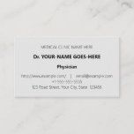 [ Thumbnail: Professional, Medical Specialist Business Card ]