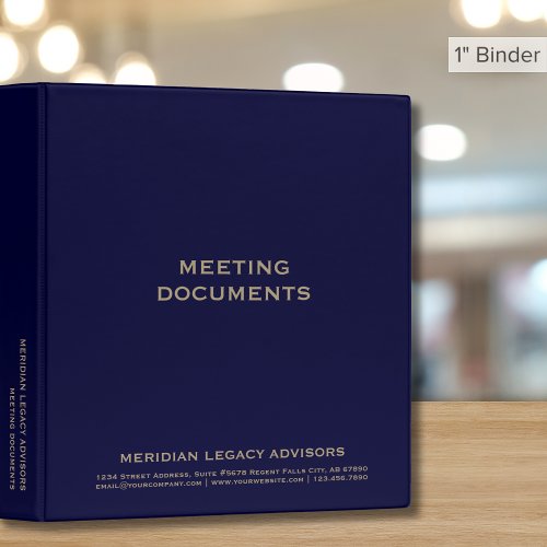 Professional Meeting Documents Binder - Product | North Red Vine