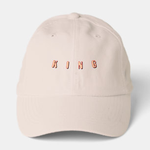 Professional Men King Text Lovely Putty Imperial Performance Cap