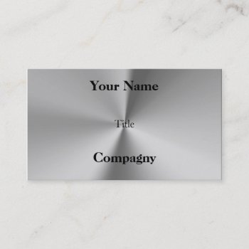 Professional Metal Business Card by Grafikcard at Zazzle
