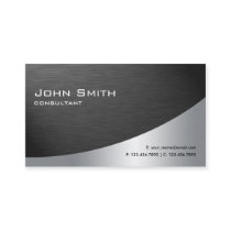 Professional Metal Elegant Modern Plain Black Business Card Professional Metal Elegant Modern Plain Black Business Card