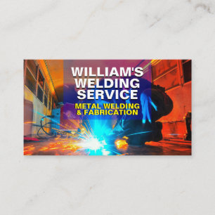 Professional Metal Fabrication & Welding Business Card
