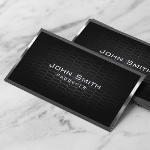 Professional Metal Framed Producer Business Card