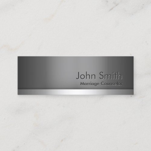 Professional Metal Marriage Counseling Mini Business Card
