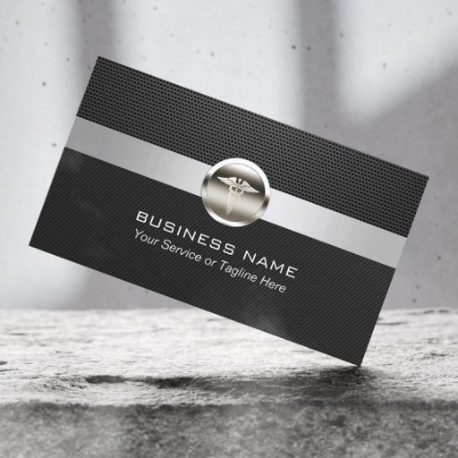 Customizable Professional Metal Medical Business Cards