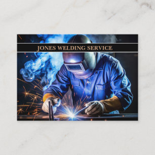 Professional Metal Welder Fabrication & Contractor Business Card