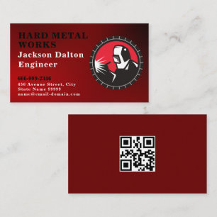Professional Metal Welding Fabrication Contractor  Business Card