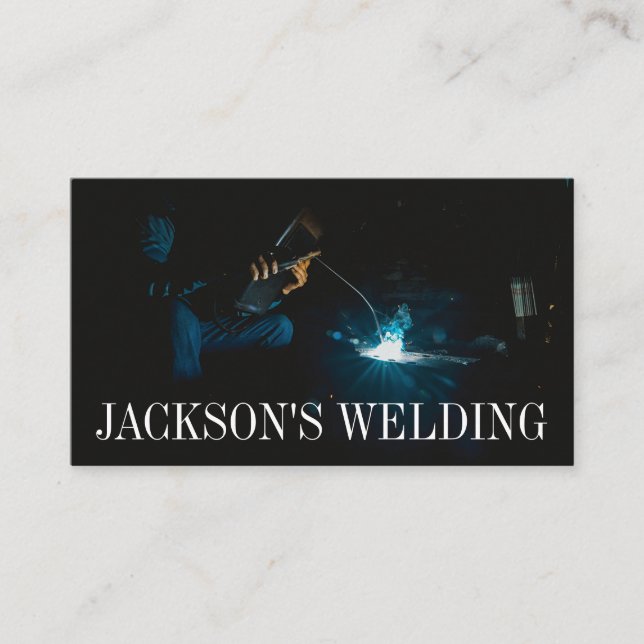 Professional Metal Welding Fabrication Contractor  Business Card (Front)