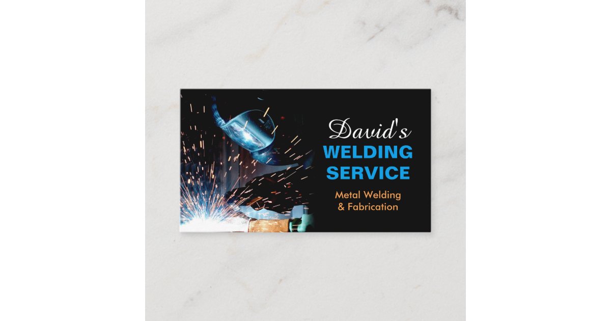 Professional Metal Welding Fabrication Contractor Business Card Zazzle Com