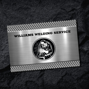 Professional Metal Welding Fabrication Contractor Business Card by tyraobryant at Zazzle