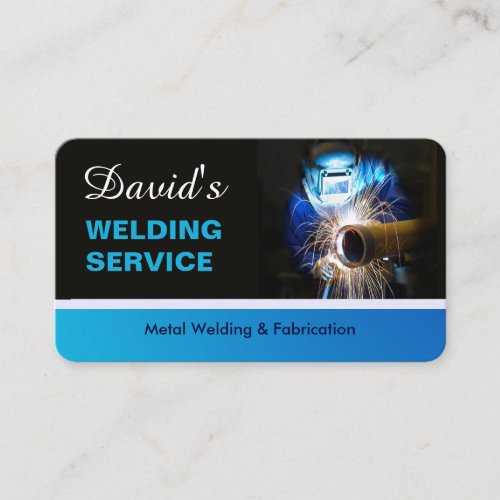 Professional Metal Welding Fabrication Contractor  Business Card