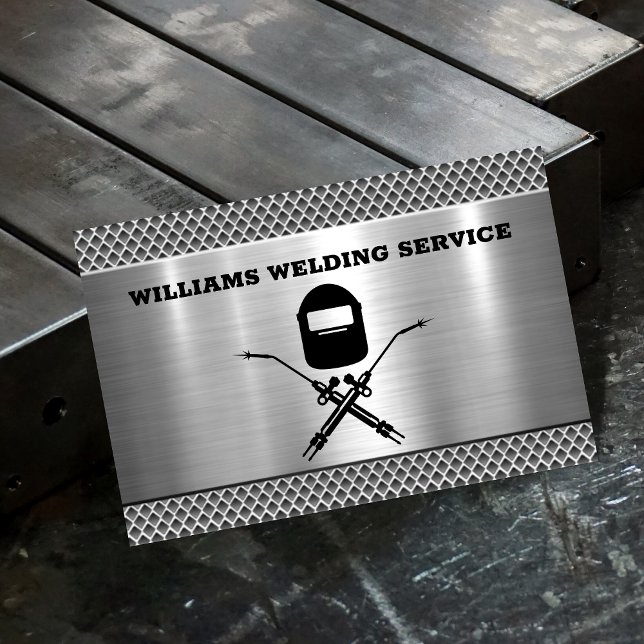 Professional Metal Welding Fabricator Contractor Business Card (Creator Uploaded)