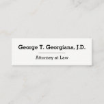 [ Thumbnail: Professional & Minimal Attorney Business Card ]