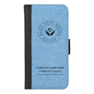 Professional Minimal Design Editable Logo & Text iPhone 8/7 Wallet Case