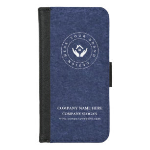 Professional Minimal Design Editable Logo & Text iPhone 8/7 Wallet Case