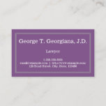 [ Thumbnail: Professional & Minimal Lawyer Business Card ]