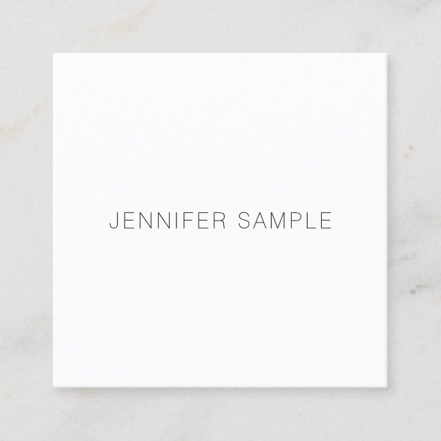 Professional Minimal Modern Luxury Smart Template Square Business Card (Front)