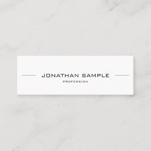 Professional Minimal Modern Stylish Simple Trendy Mini Business Card