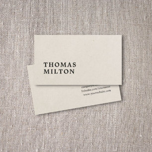 Professional Minimal Simple Consultant Business Card