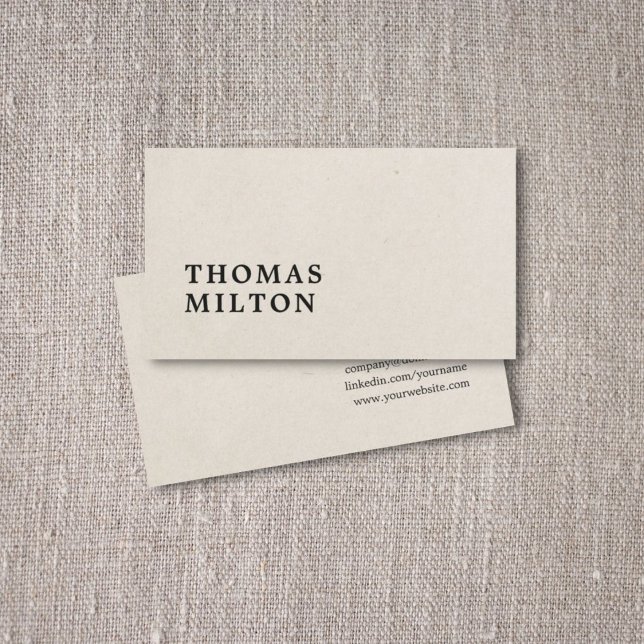 Professional Minimal Simple Consultant Business Card (Creator Uploaded)