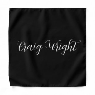 Professional Minimalist Add Name Personalized Bandana