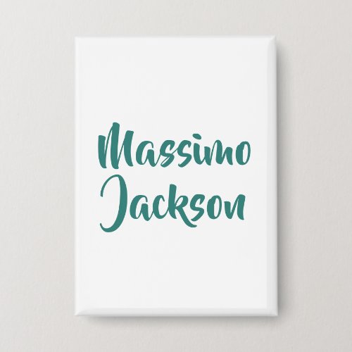 Professional Minimalist Add Name Personalized Button