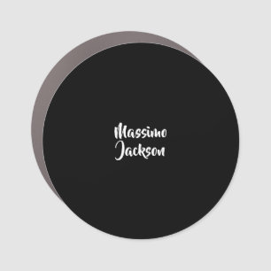 Professional Minimalist Add Name Personalized Car Magnet