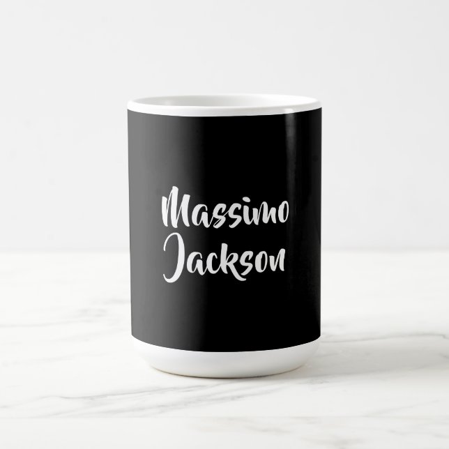 Professional Minimalist Add Name Personalized Coffee Mug (Center)