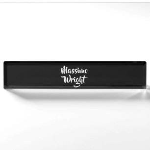 Professional Minimalist Add Name Personalized Desk Name Plate