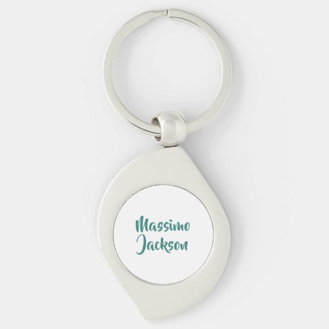 Professional Minimalist Add Name Personalized Keychain (Front)