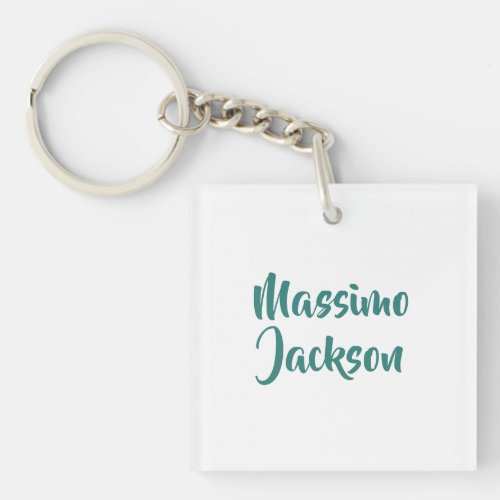 Professional Minimalist Add Name Personalized Keychain