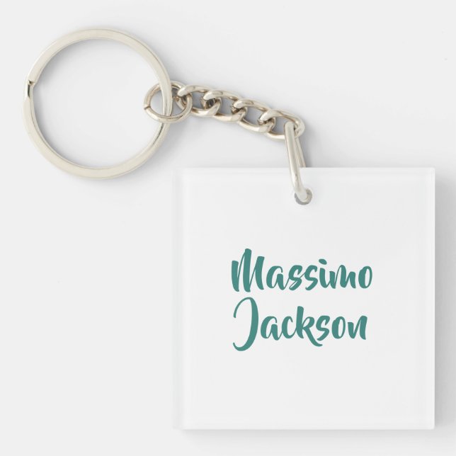 Professional Minimalist Add Name Personalized Keychain (Front)