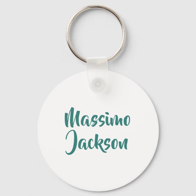 Professional Minimalist Add Name Personalized Keychain (Front)