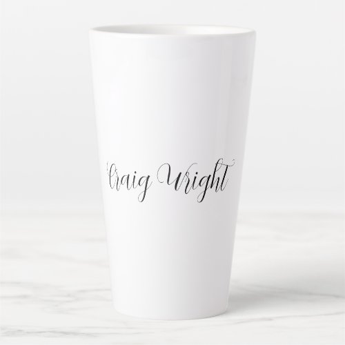 Professional Minimalist Add Name Personalized Latte Mug