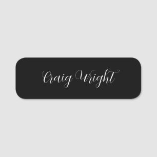 Professional Minimalist Add Name Personalized Name Tag