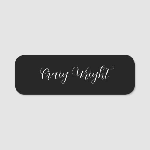 Professional Minimalist Add Name Personalized Name Tag